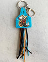 Chimney Shape Fringe Detail Key Chain