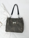 Bow Polyester Medium Tote Bag