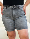 Judy Blue Full Size High Waist Washed Denim Shorts