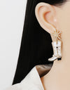 Boot Alloy Dangle Earrings