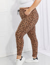 Leggings Depot Full Size Spotted Downtown Leopard Print Joggers