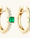 Lab-Grown Emerald Earrings