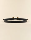 Double Buckle PU Leather Belt