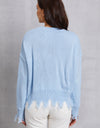 Lip Fringe Round Neck Sweater