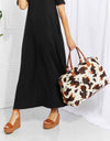 Animal Print Plush Weekender Bag