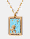 Tarot Card Pendant Copper Necklace