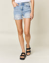 Judy Blue Full Size High Waist Rolled Denim Shorts