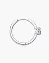 Carry Your Love 1 Carat Moissanite Platinum-Plated Earrings