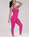 Wide Strap Sleeveless Active Jumpsuit