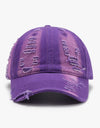 Distressed Adjustable Cotton Baseball Cap