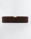 Geometric Buckle Elastic Wide Belt