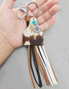 Turquoise Fringe Detail Key Chain