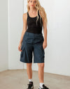 Le Lis Navy Cargo Bermuda Shorts