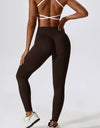 Slim Fit Wide Waistband Sports Leggings