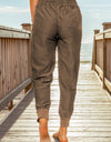 Drawstring Elastic Waist Pocket Joggers