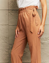 Tie Waist Cropped Pants