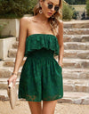 Devine Strapless Layered Smocked Romper