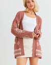 VERY J/Loveriche Open Front Long Sleeve Cardigan