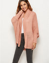 Open Front Batwing Sleeve Cardigan