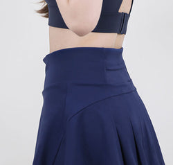 High Waist Pleated Active Skirt