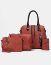 4-Piece PU Leather Bag Set