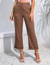 Cropped Straight Leg Pants