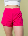 White Birch Full Size High Waisted Knit Shorts