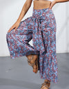 Printed Tie-Front Culottes