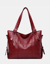 PU Leather Medium Handbag