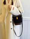 PU Leather Bucket Crossbody Bag