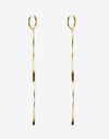 925 Sterling Silver Long Snake Chain Earrings