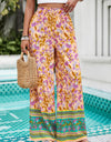 Printed High Waist Wide Leg Pants