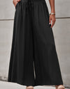 Drawstring Waist Wide Leg Pants