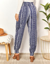 Geometric Print Tassel High-Rise Pants