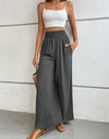 Wide Waistband Relax Fit Long Pants