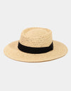 Fame Straw Braided Pork Pie Hat