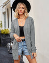 Open Front Cardigan with Pockets