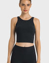 Feel Like Skin Highly Stretchy Cropped Sports Tank