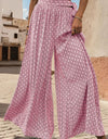 Printed Tied Wide Leg Pants