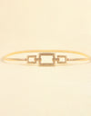 Square Shape Zinc Alloy Buckle Iron Belt