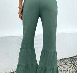 Long Flare Pants with Pocket