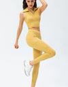 Full Size Slim Fit High Waist Long Sports Pants with Pockets