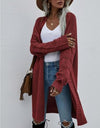 Open Front Long Sleeve Cardigan