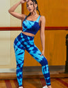 Tie-Dye Sports Tank and Leggings Set