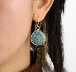 Natural Stone Teardrop Earrings