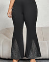 Plus Size High Waist Flare Pants