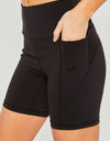 Love Tree High Waist Seam Detail Active Shorts