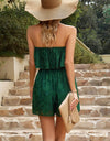 Devine Strapless Layered Smocked Romper