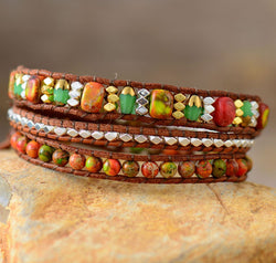 Natural Stone Woven Bracelet