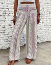 Printed Wide Leg Pants